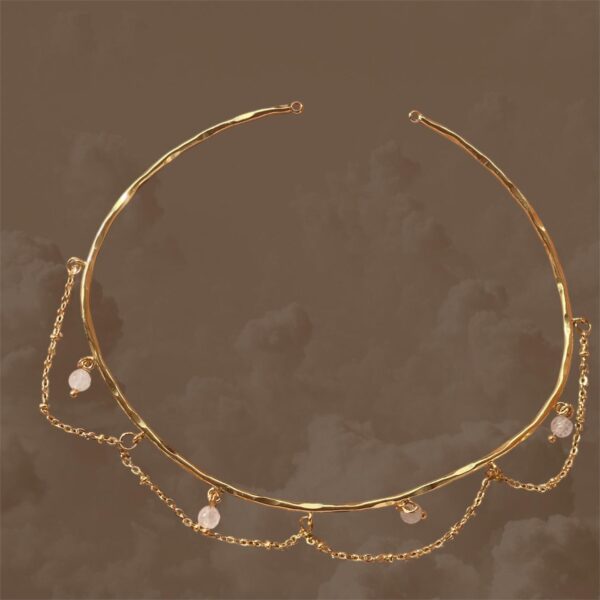 Chocker Goa piedras blancas