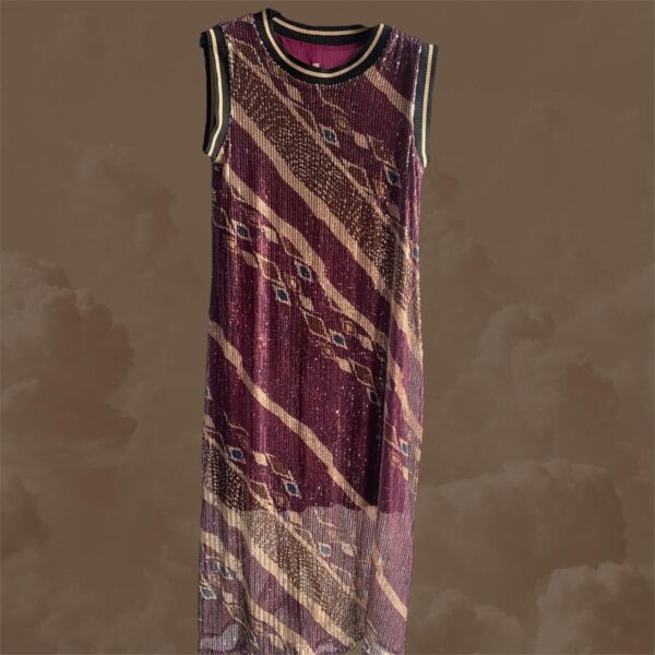 Vestido "Brisa de Luz" color vino