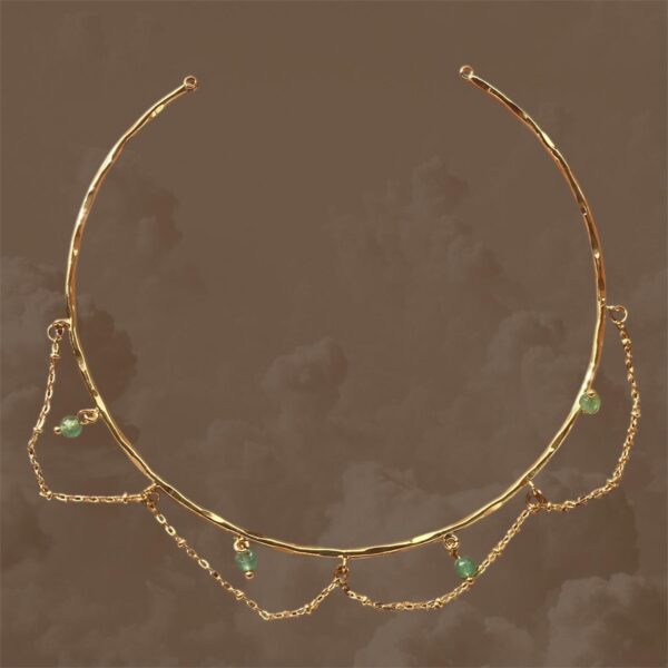 Chocker Goa piedras verdes
