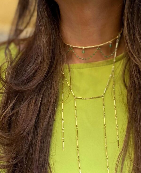 Chocker Goa piedras verdes - Imagen 2