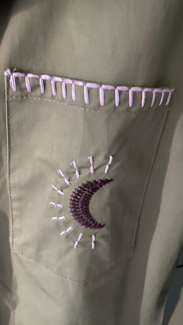 Sobrecamisa verde caza luna - Imagen 4
