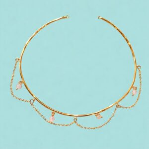 Choker Goa piedras blancas