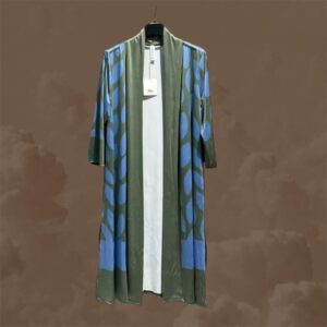 Kimono verde oliva-azul
