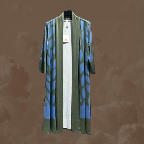 Kimono verde oliva-azul