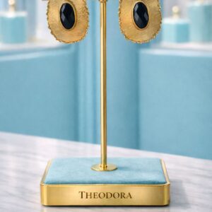 Pendiente "Aura negro"