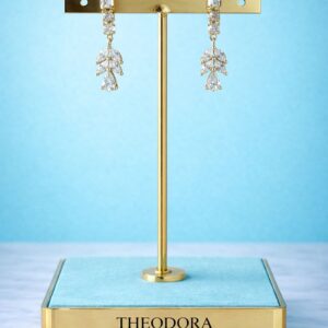 Plata 925 Pendiente  con baño de oro "Cascade"