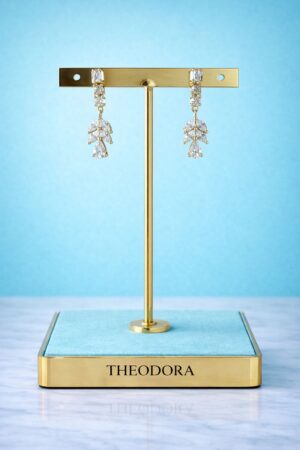 Plata 925 Pendiente  con baño de oro "Cascade"