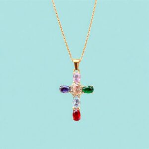 Cadena cruz " Clara"