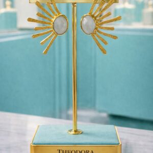 Pendiente "Helia blanco"