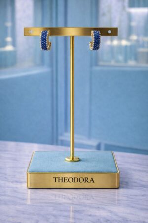 Plata 925 Pendiente "Midnight"