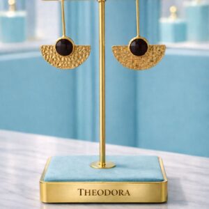 Pendiente "Nefertiti marrón"