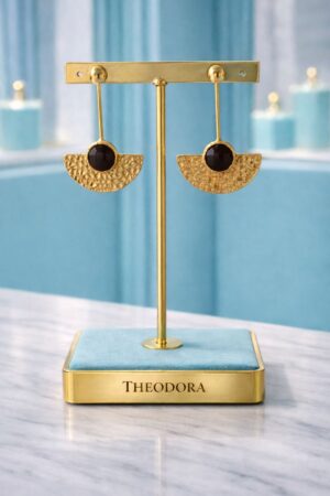 Pendiente "Nefertiti marrón"