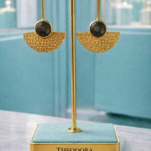 Pendiente "Nefertiti negro"