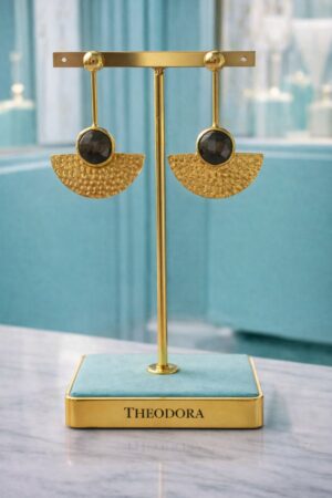 Pendiente "Nefertiti negro"