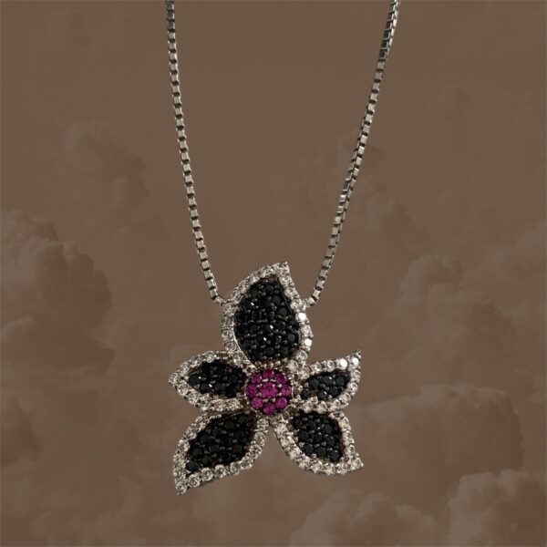 Plata 925- Noir Flora