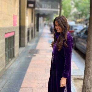 Kimono Lila de Terciopelo "Nocturne"