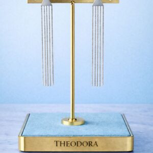 Pendiente Cascada Triangular plata